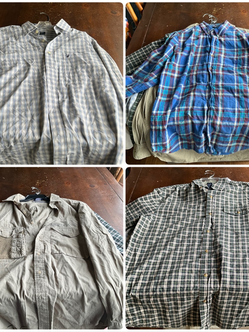 4 piece lot men’s medium LS button ups